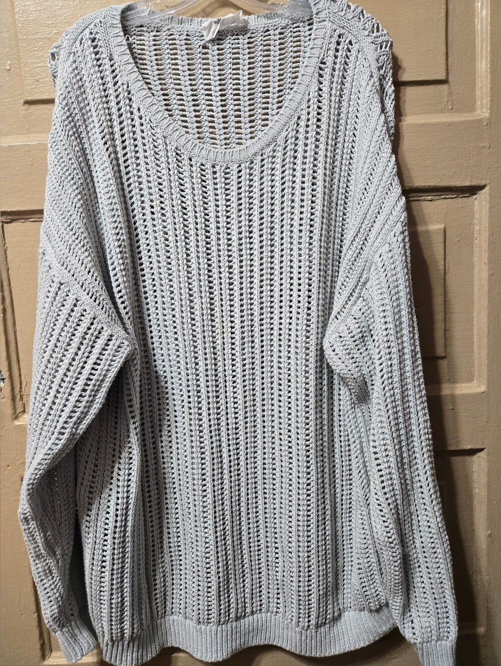 Wilfred Free Aritzia Mesh Cotton Blend Boatneck Afterglow Sweater